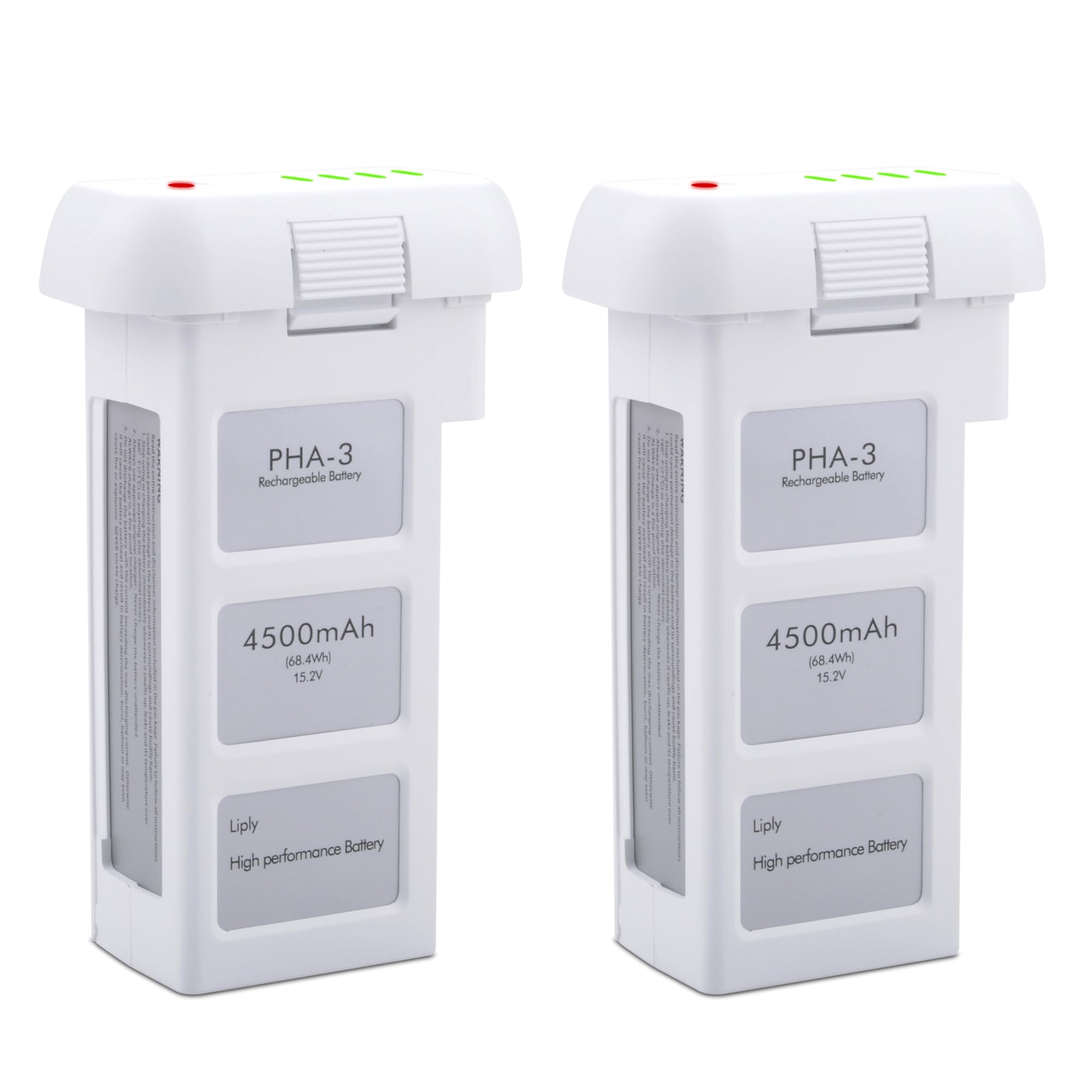 Photo 1 of SUGUBU 2-Pack Phantom3 Replacement Intelligent Flight Battery Compatible with DJI Phantom 3/3 SE/3 4K/ 3 Professional/ 3 Advanced/ 3 Standard Drone,Upgraded Rechargeable Battery 4500mAh