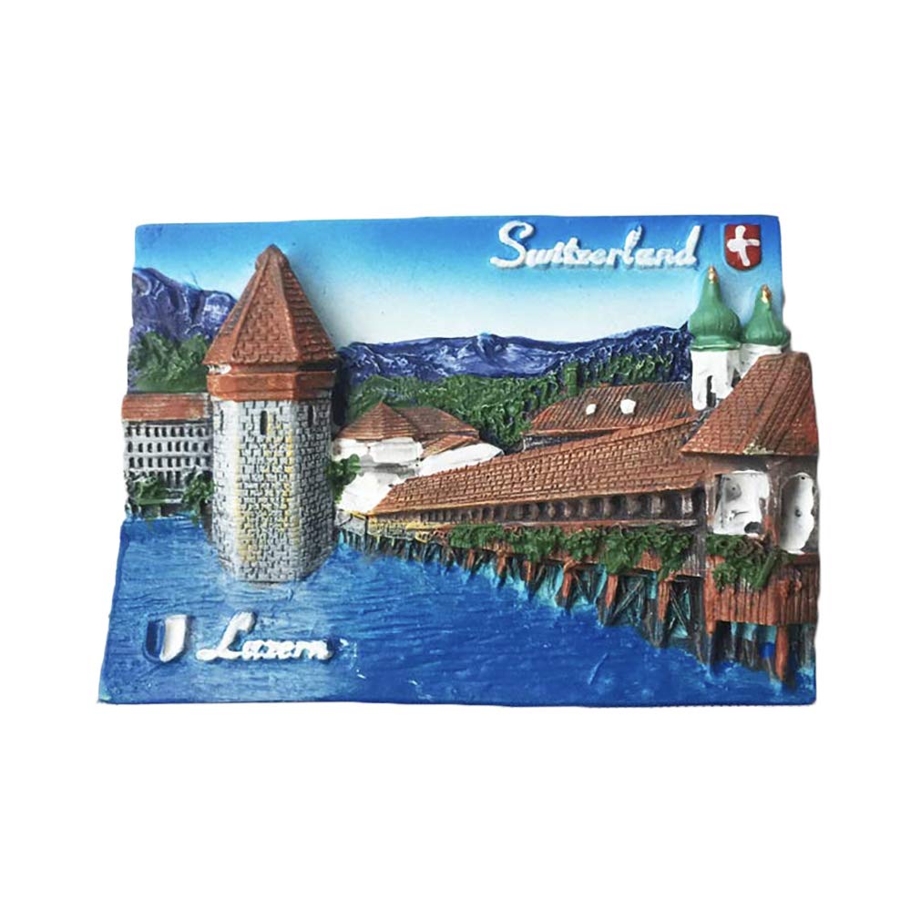 Wedarego Lucerne Switzerland 3D Refrigerator Fridge Magnet Tourist Souvenirs Handmade Resin Craft Magnetic Stickers Home Kitchen Decoration Travel Gift