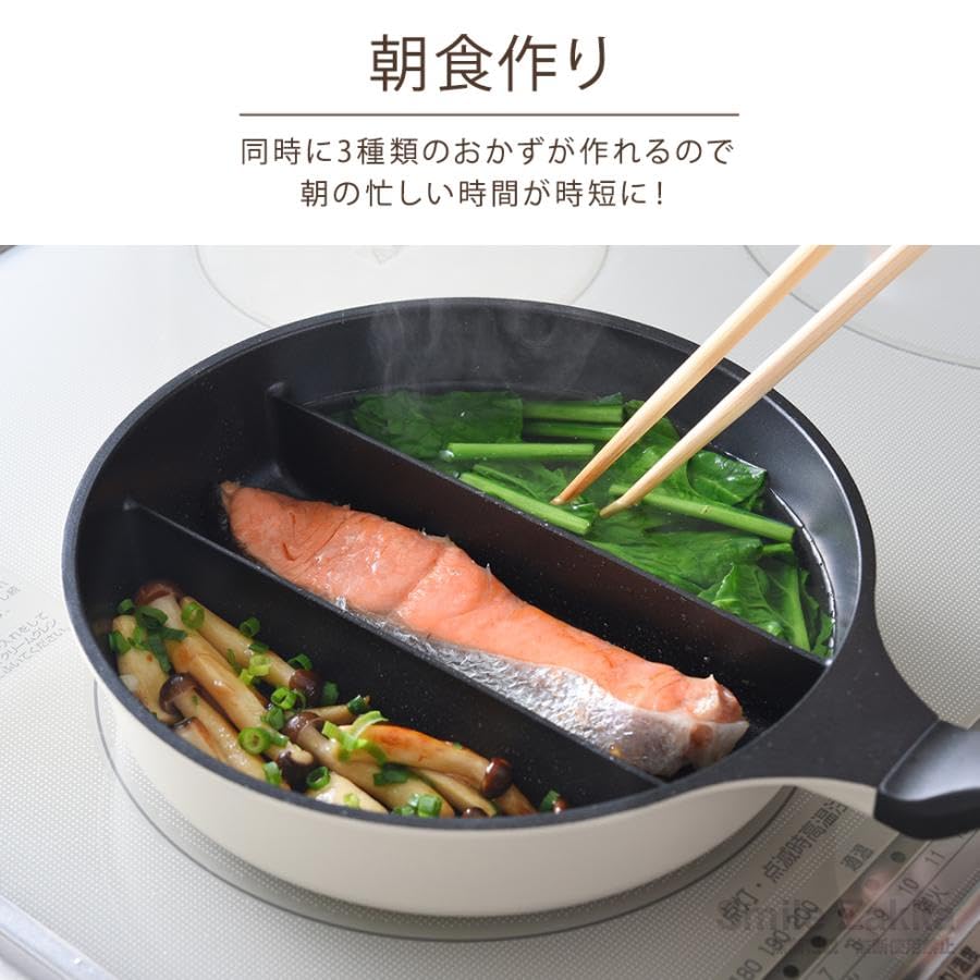 | フライパン センターエッグ トリプルパン IH対応 3種類の