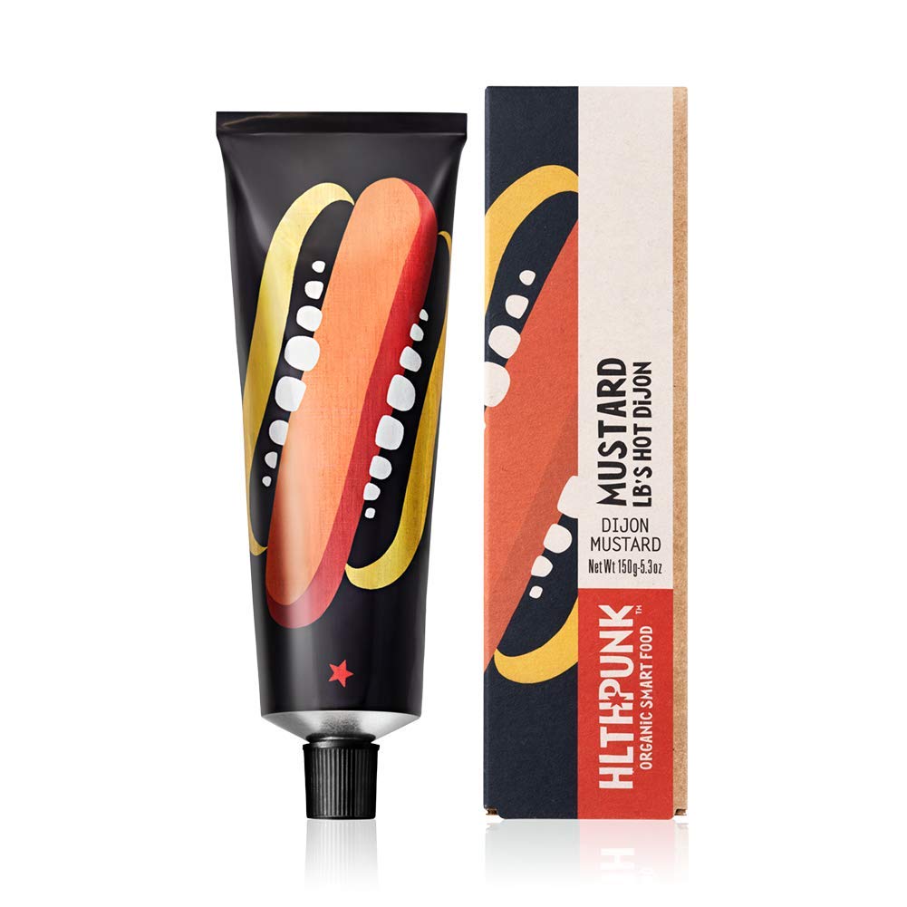 HlthPunk Organic LB's Hot Dijon Mustard, 5.3 OZ