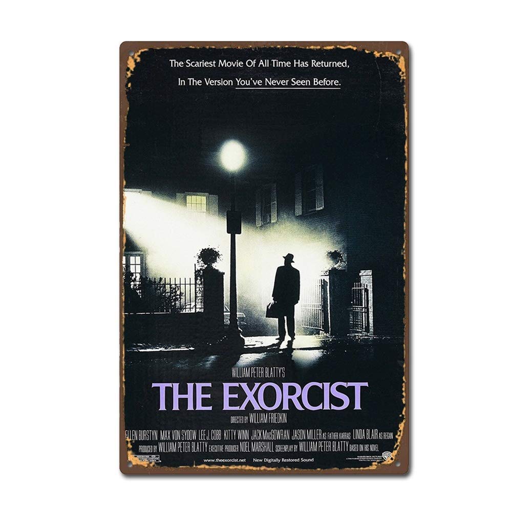 Biopracess New Tin Sign 1973 Horror Film Poster Movie Vintage Retro Aluminum Metal Sign 8x12 Inch