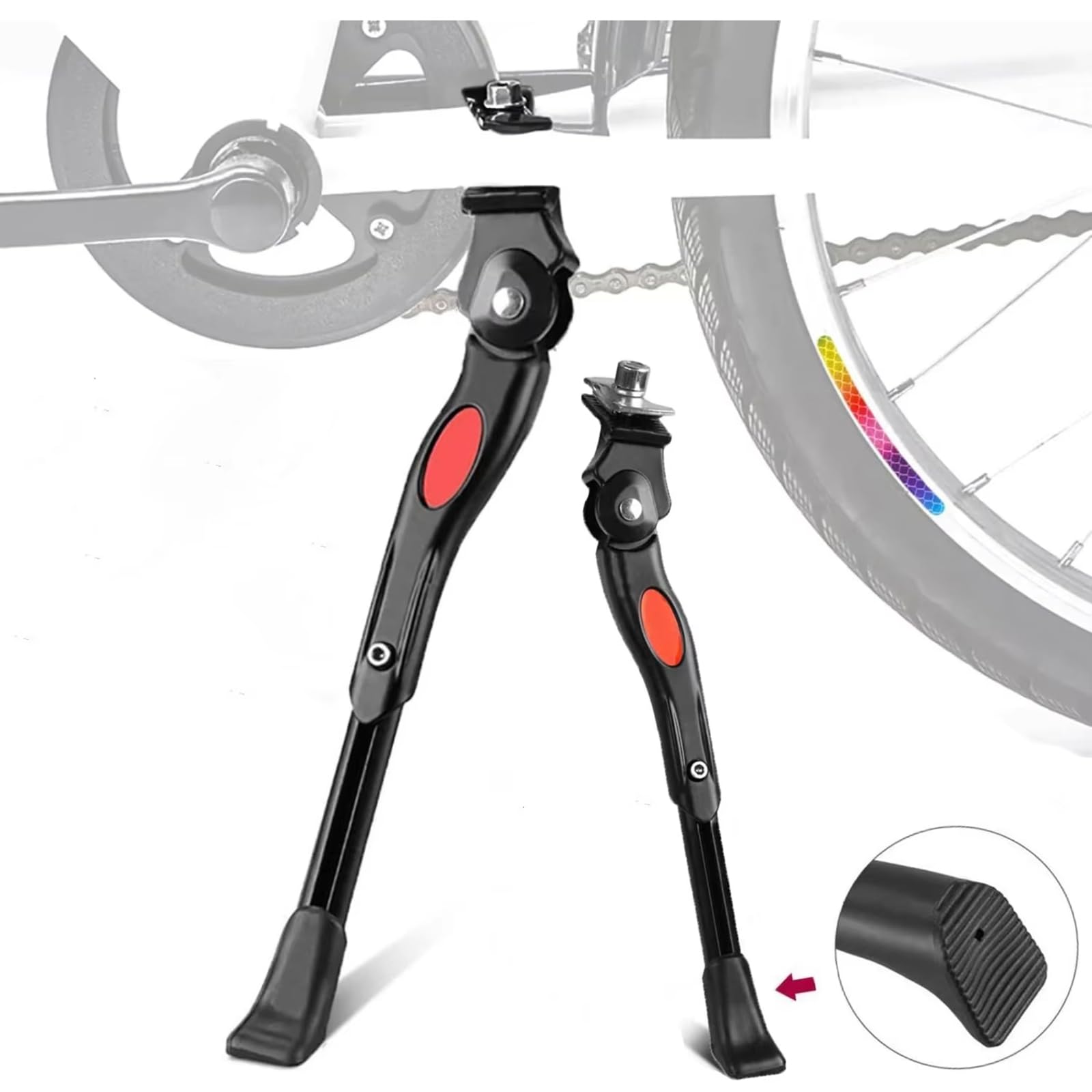 Verstellbarer Aluminium-Fahrradstnder fr Decathlon Rockrider E-ST  500/E-ST 520/E-EXPL 520/E-EXPL 700, Stnder Gummifu Rutschfester  Fahrradstnder,A ...