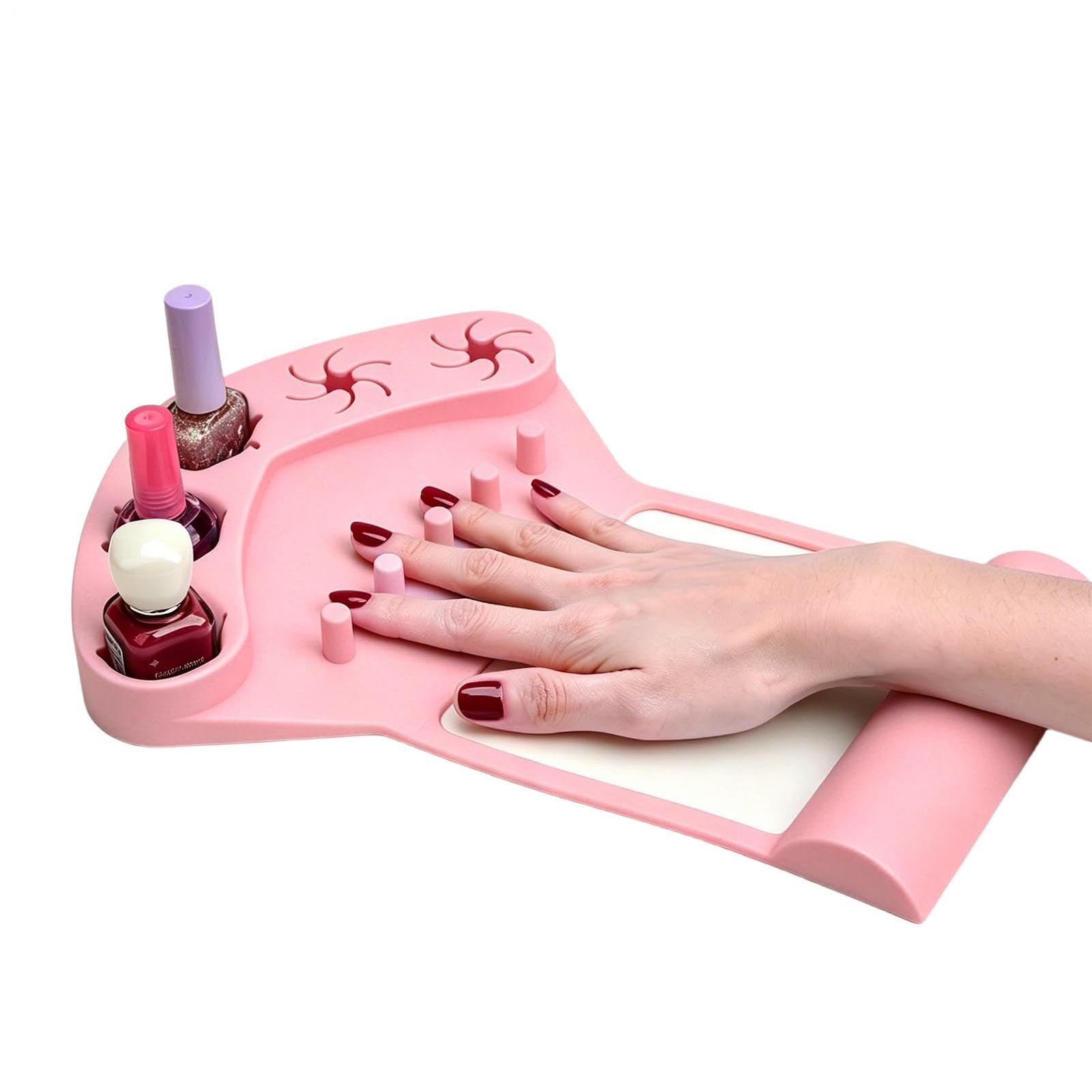 Podpórka pod rękę na paznokcie Silikonowy Separator Palcowy | Podpórka pod rękę do manicure Do dekoracji, ćwiczeń, akcesoriów, pedicure, salonu, domu, stołu, sztuki i