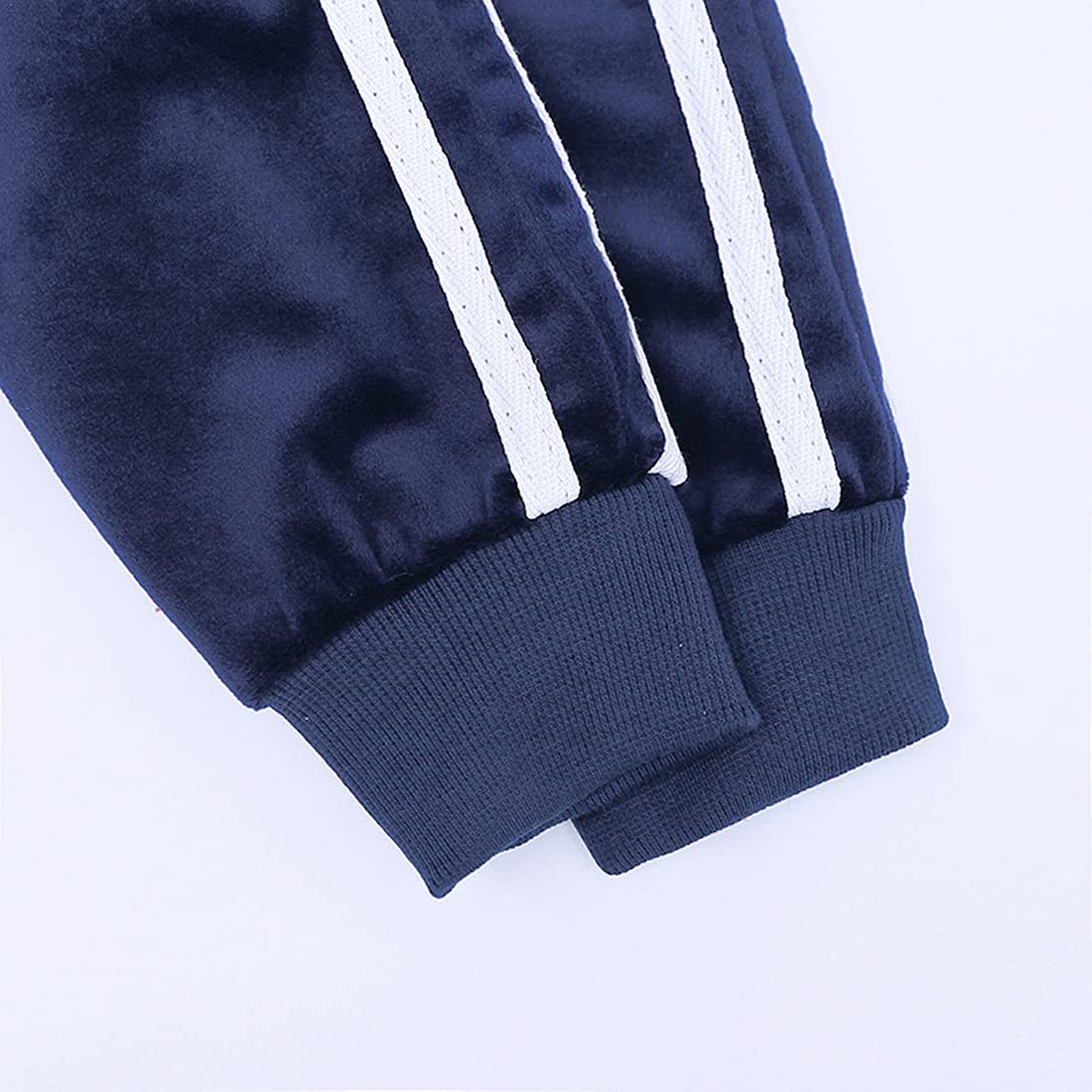 Verve Jelly Kids Toddler Boys Girls strój jesienno-zimowy aksamitne ubrania bluza z kapturem z długim rękawem topy długie spodnie 2 szt. Zestaw dresowy
