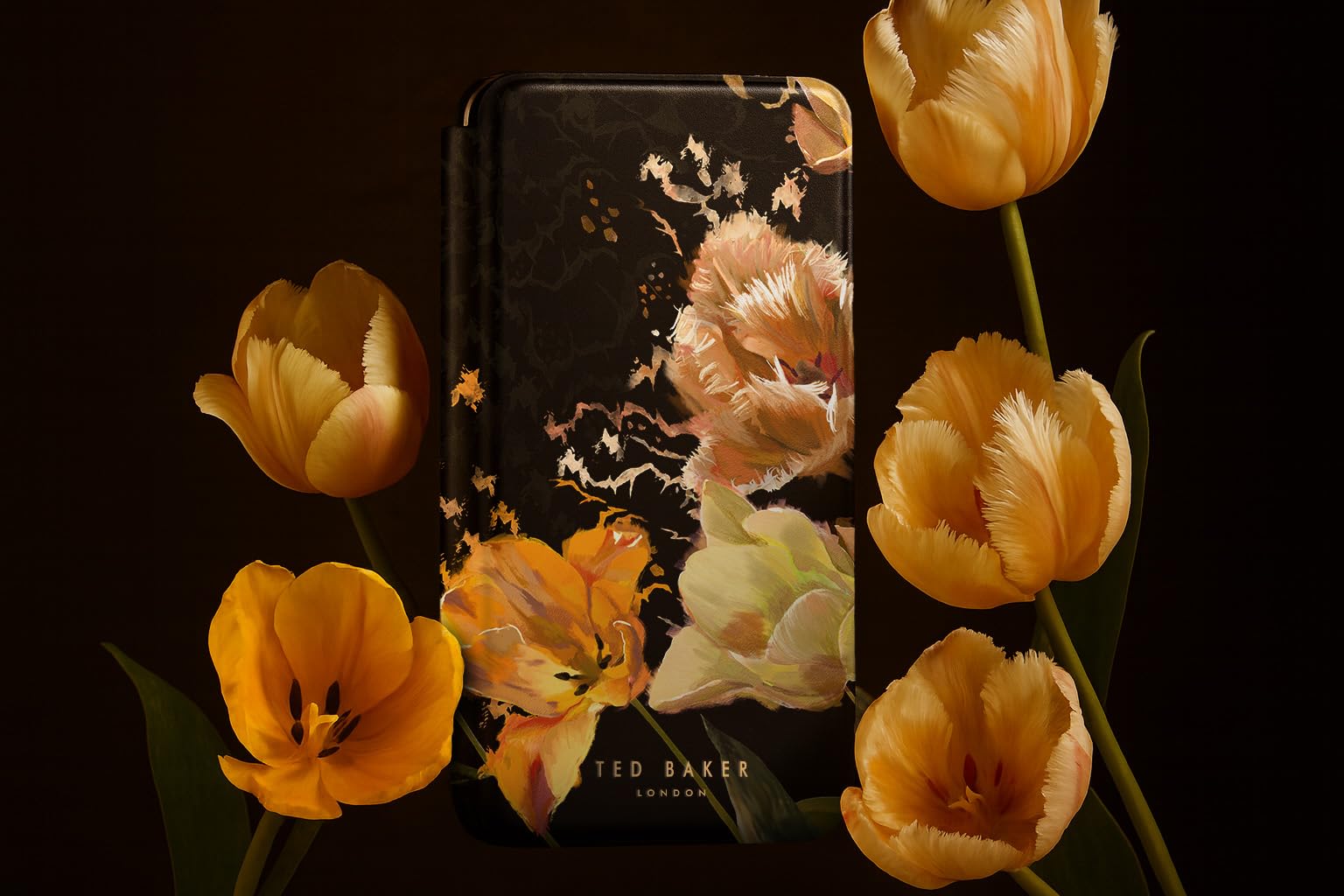 Ted Baker Art Print Mirror Folio iPhone 14 Plus hoesje Ted Baker Art Print Mirror Folio iPhone 14 Plus hoesje