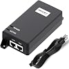 PROCET Gigabit PoE Injector 55V 30W IEEE802.3afat Standard Compliance Ethernet Power Adapter for eero PoE 6, UniFi U6, U6 AP U6-LR, U6-LITE, U6-PRO, U7, HD PTZ Webcam, Wireless AP, CCTV Camera