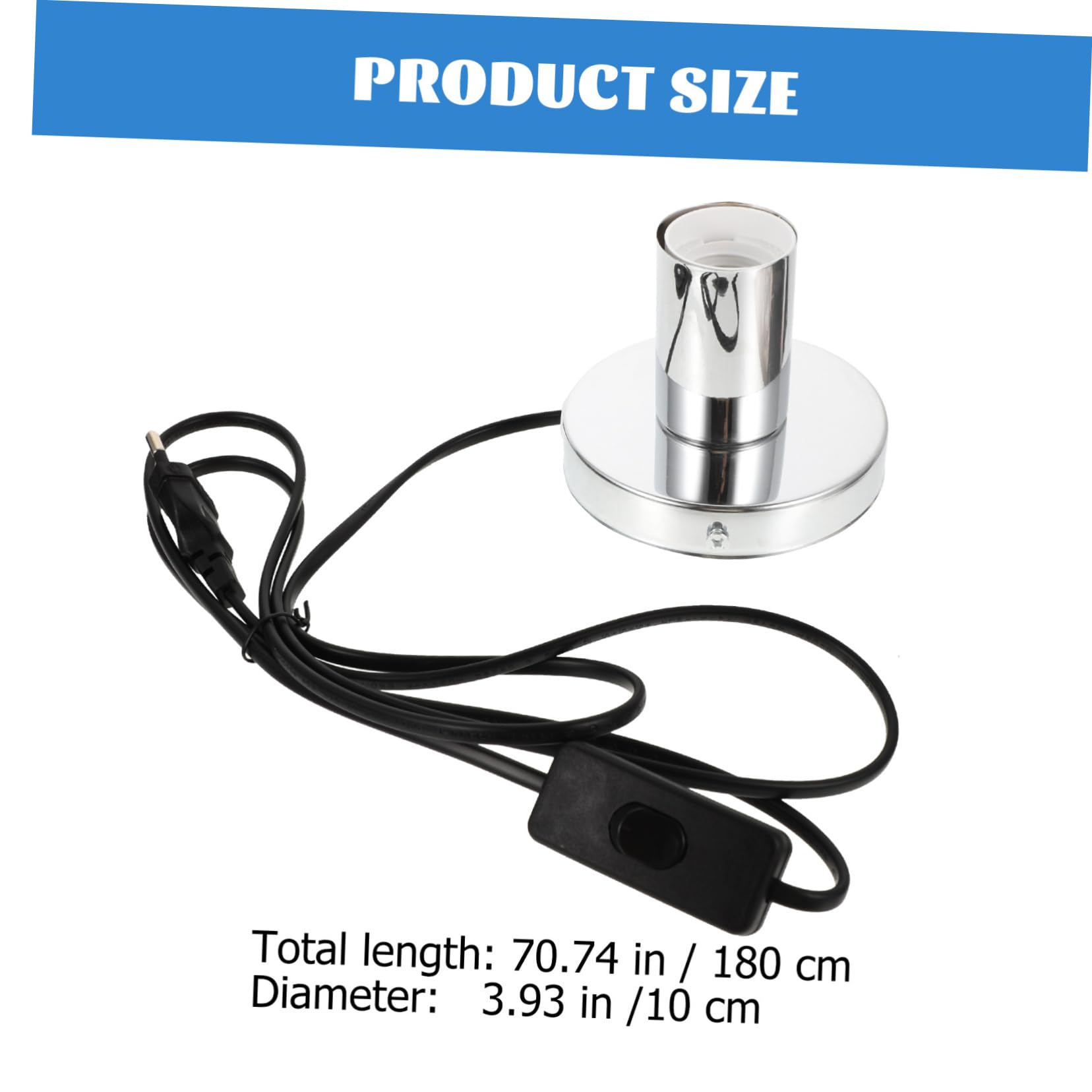 Douille E27 de Remplacement Lot de 3 en Aluminium Poli 220 V Ca