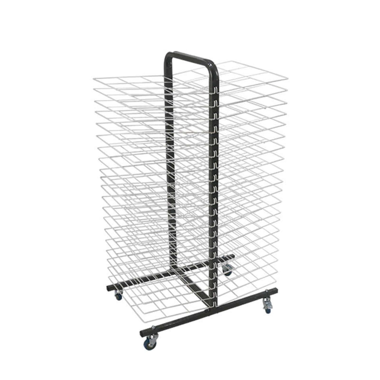 Aioneer Art Storage Drying Cart, 20 Tiers Double-Sided Organizer, Space-Saving For Classroom Studios Artwork,64x40x108cm