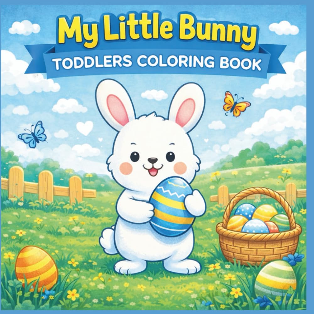 My Little Bunny: A Cute and Simple Coloring Book for Toddlers & Preschoolers