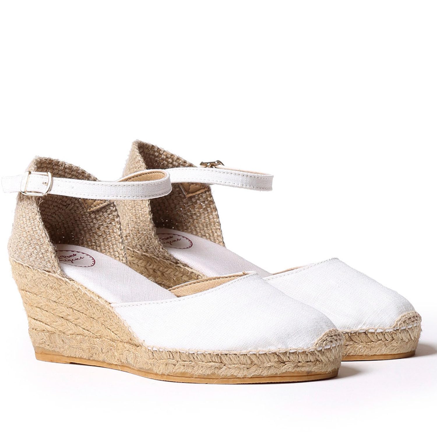 Toni Pons CALDES vegane Damen Keil-Espadrille aus Leinen.