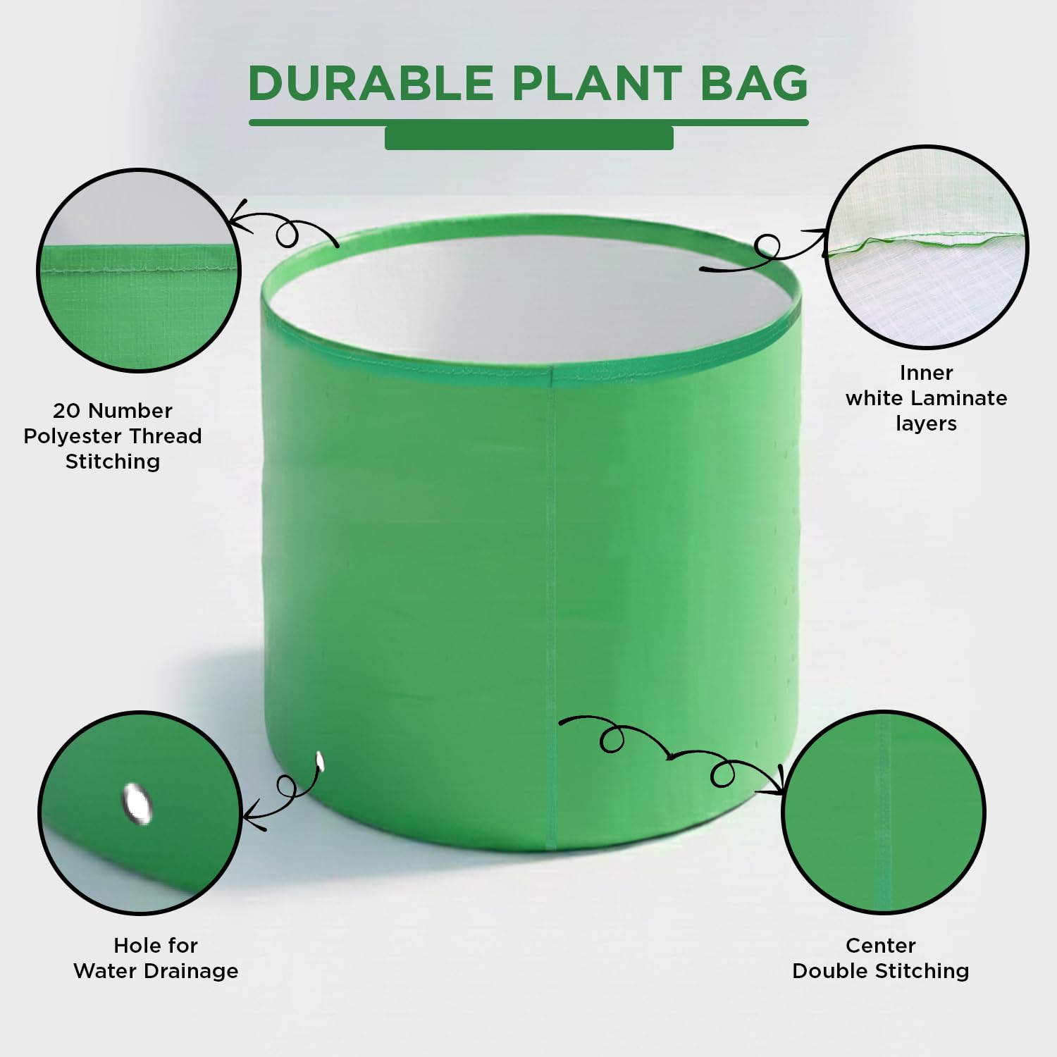 Premium Grow Bags - Durable Plant Containers -4