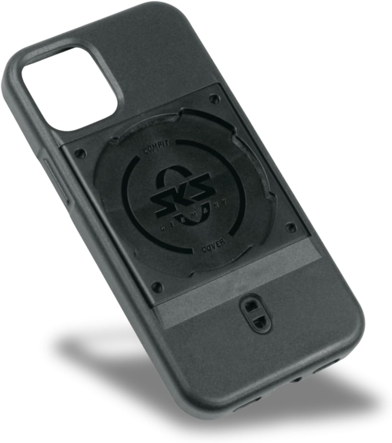 SKS GERMANY COMPIT Cover for iPhone 13 Mini Mobile Phone Cover with Fastening Device for COMPIT System (Pleasant Feel, Shock-Absorbing, with Fastening Device, Made of wear-Resistant Plastic)