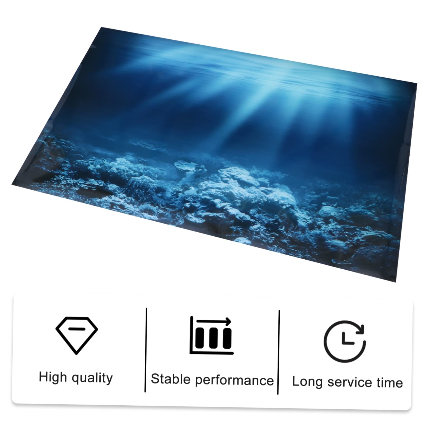 Mipcase 3piezas Póster Decorativo De Acuario Fondo De Coral Pegatina Adhesiva para Pecera De Decoración Removible para Acuarios para Crear Acuáticos Atractivos