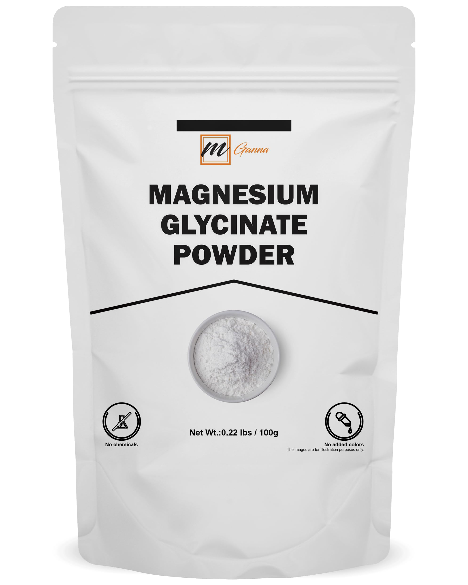 Magnesium Glycinate Chelated Powder Food Grade | 100 GMS High Absorption Magnesium