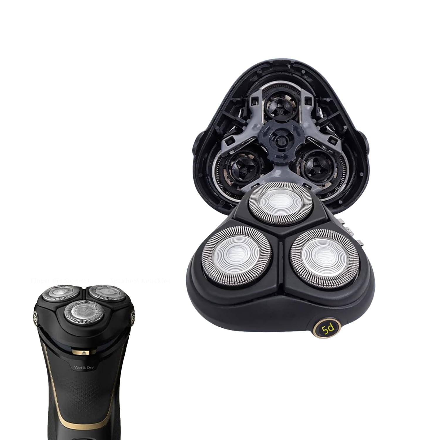 S3000 Replacement Head Holder Compatible with Philips Norelco Aquatec Shavers,Razor Blades for S3000 Series S3206 S4303.