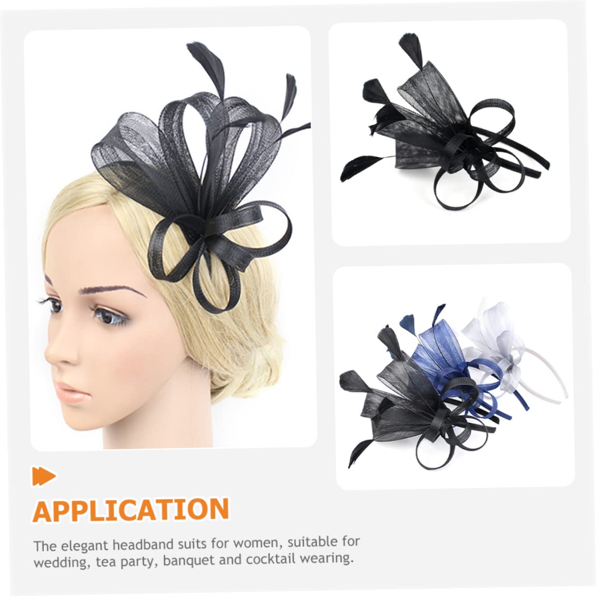 SHERCHPRY 5piezas Fascinator De Mujer Acentos De Sombrero Decorativo para Fiesta De Té y Eventos Especiales Accesorio Elegante para Cabello