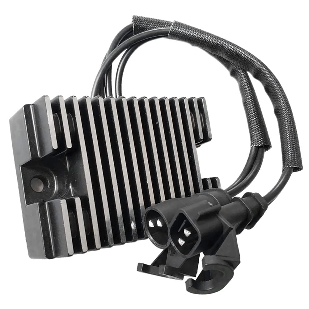 Riloer Regulador de voltaje rectificador,Regulador Rectificador Moto, Motocicleta para Rectificador Negro,compatible con Harley Davidson Sportster 883 1200, 74546-07A 74711-08 74546-07