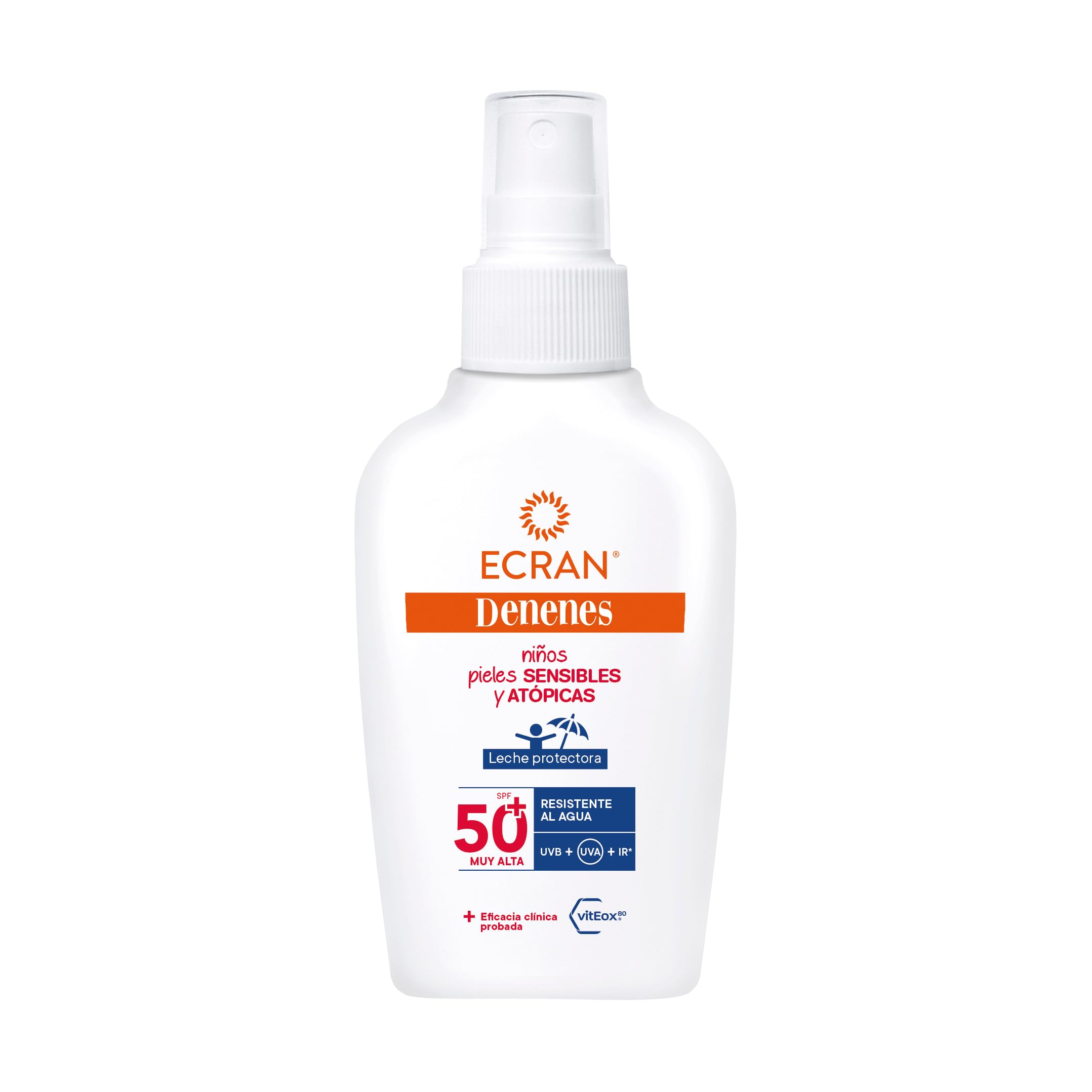 Ecran Denenes - Leche Protectora Solar para Pieles Sensibles y Atópicas con SPF50+ - 100 ml