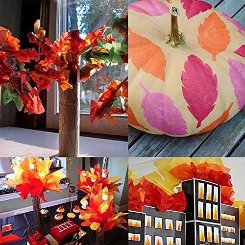 Supla 110 Sheets 11 Halloween Color Tissue Paper Craft Tissue Paper Gift Wrapping Tissue Paper 20" x 28" for Halloween Party Decorations Gift Wrapping Holiday Tissue Paper Crafts - Thumbnail 5