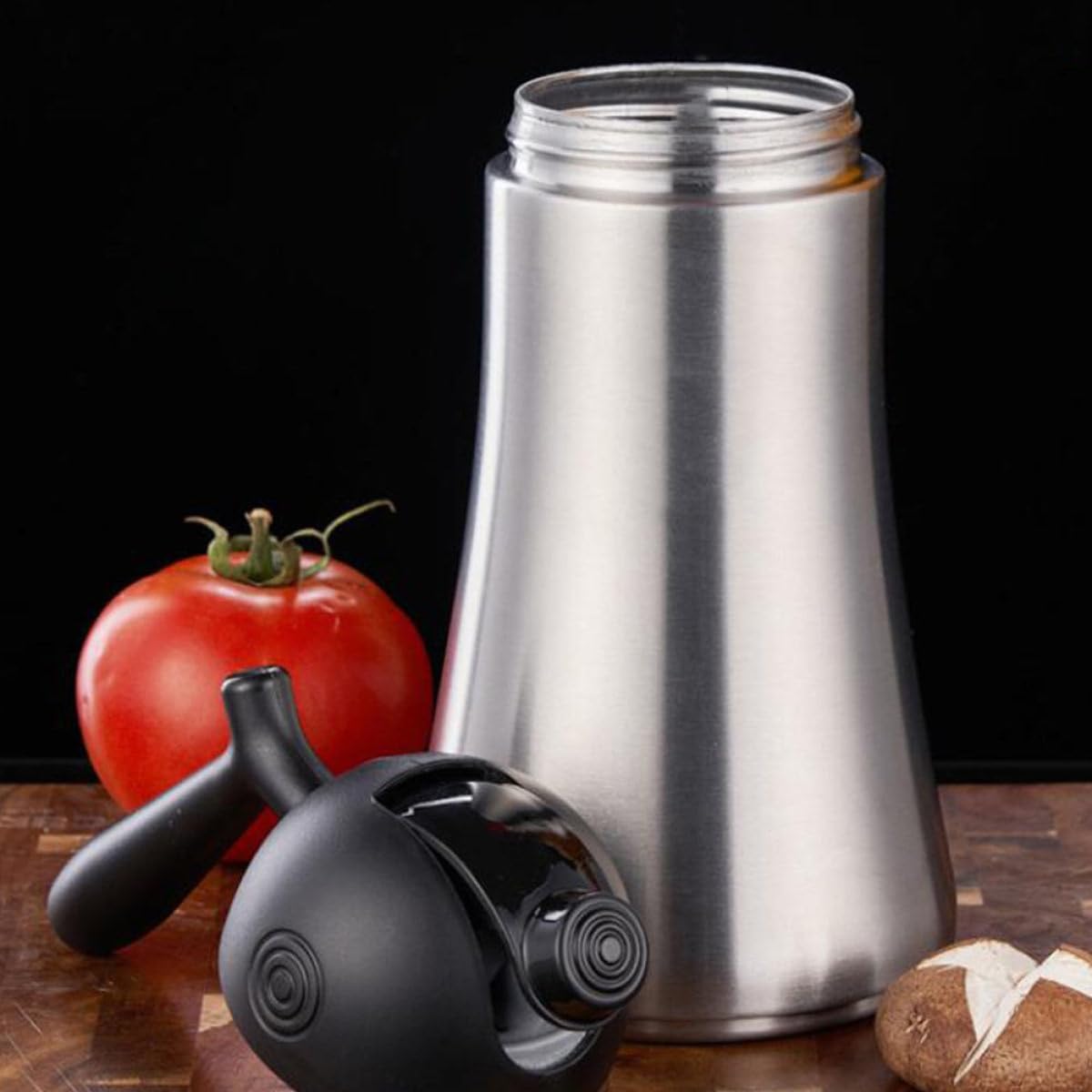 Luxshiny 316 Stainless Steel Oil Bottle 1000ml Simple Kitchen Condiment Dispenser for Cooking and Seasoning, Multipurpose Home Oil Sprayer with Leak-proof Design