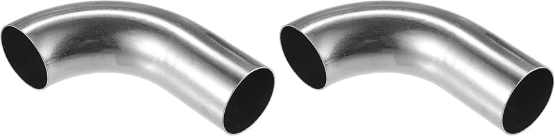 Curva de 90° para Tubo de Escapamento e Admissão VekAuto em Aço Inoxidável 304, 38 mm – Kit com 2 unidades