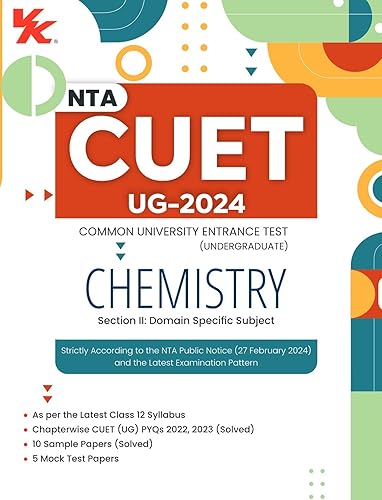 NTA CUET (UG) Chemistry | 10 Sample Papers (Solved) | 5 Mock Test Papers | CUET Section II | Including Solved Previous Year Question Papers (2022-23) | For Entrance Exam Preparation Book 2024