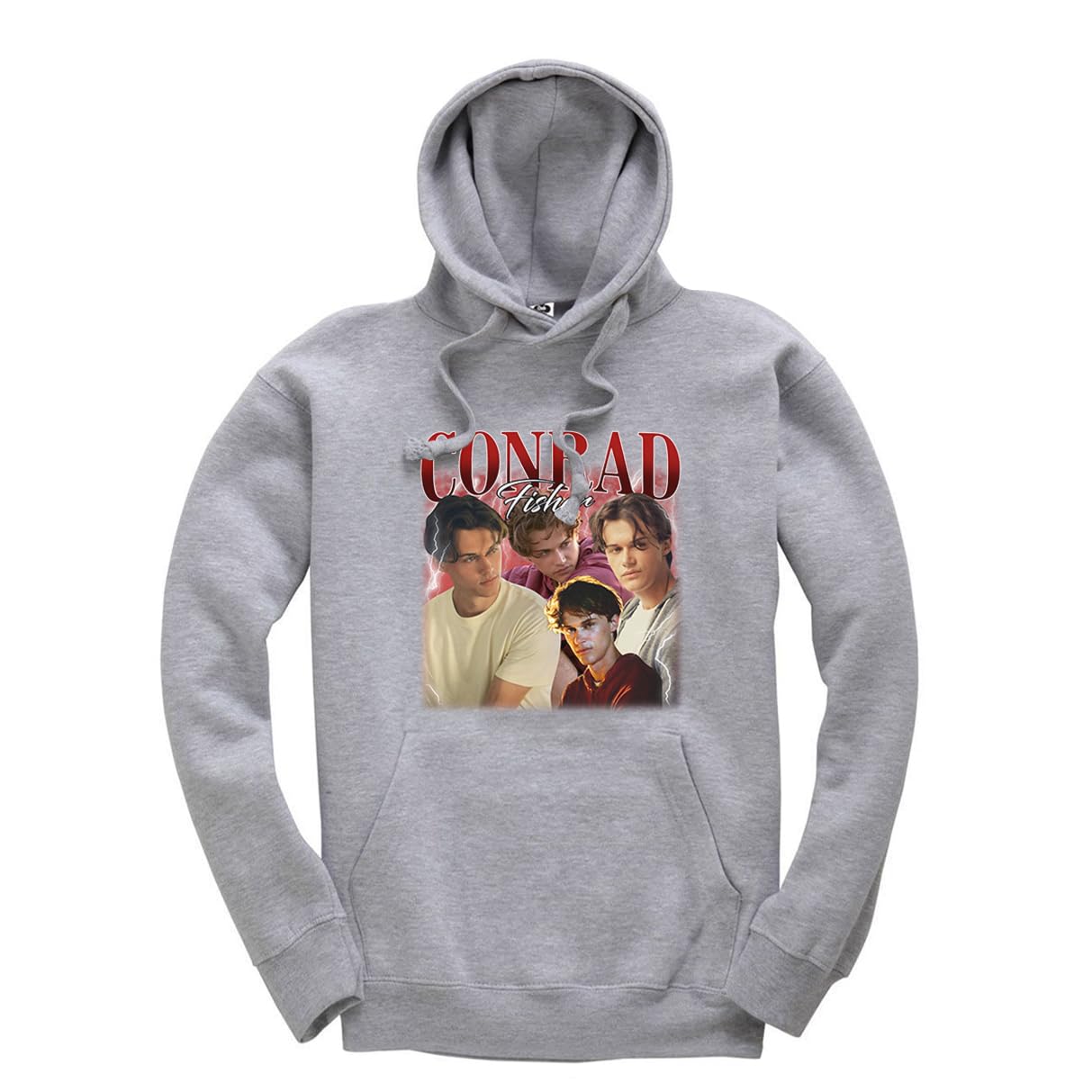 New Spirit Original Unisex Heather Grey Conrad Fisher, Trending Trendy Cool Jumper Funny Adults Hoodie Jumper