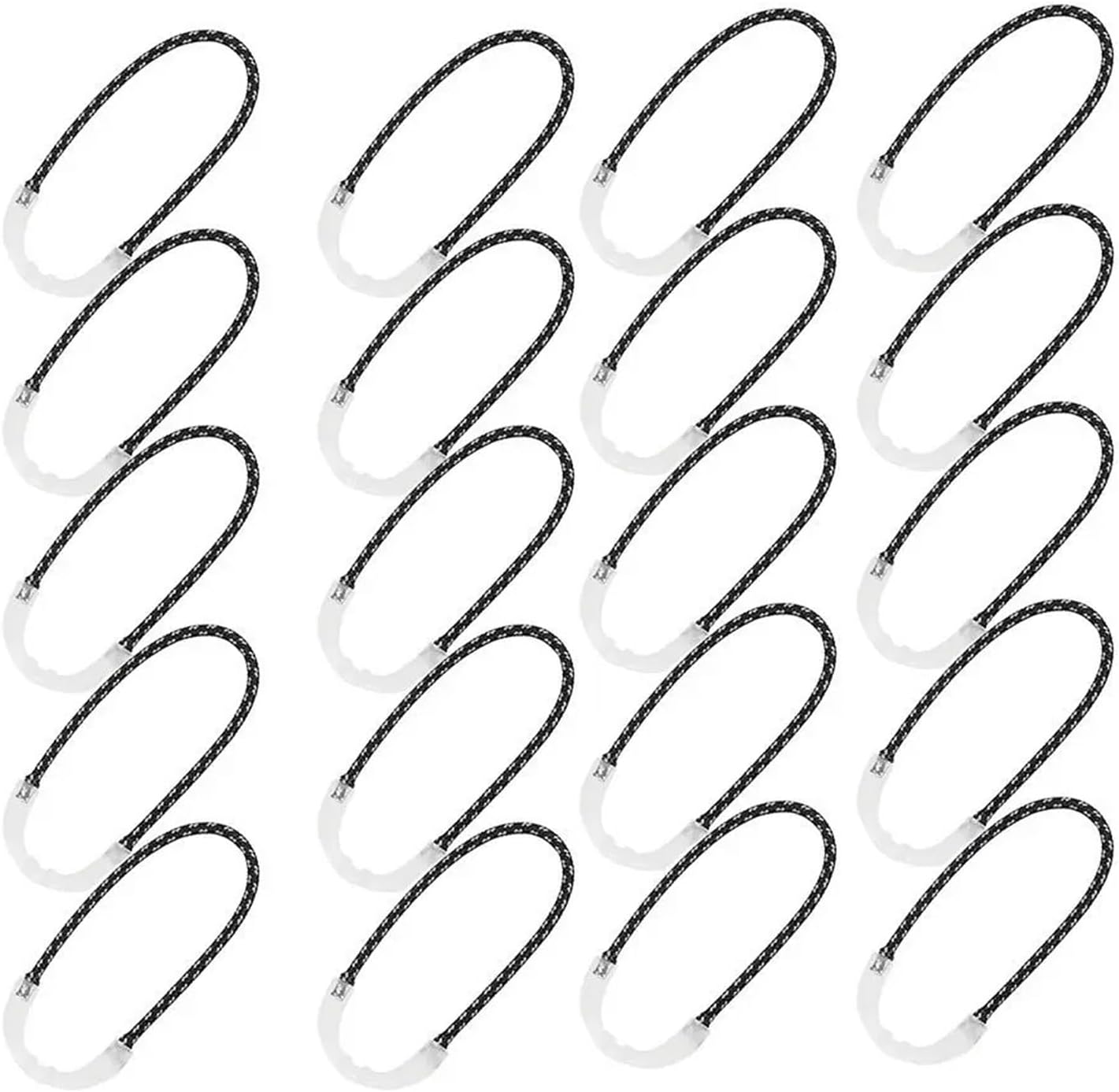 Glow in the Dark Zipper Pulls 50 Pcs Zipper Pull Ideal Kit Markers Ultra-Bright Glow in The Dark Night for Coats Jackets Rucksacks and Tent Zippers
