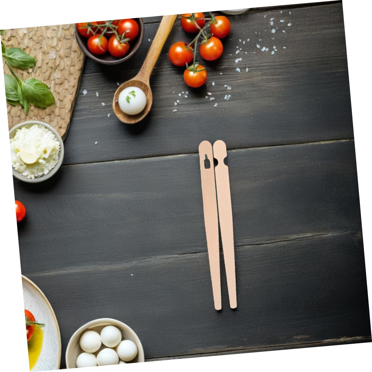 IMIKEYA Lot de 200 Pinces à Toast en Bois, Design Plat, Prise Facile, pour Pâtisseries et Fruits, Usage Quotidien et Réunions