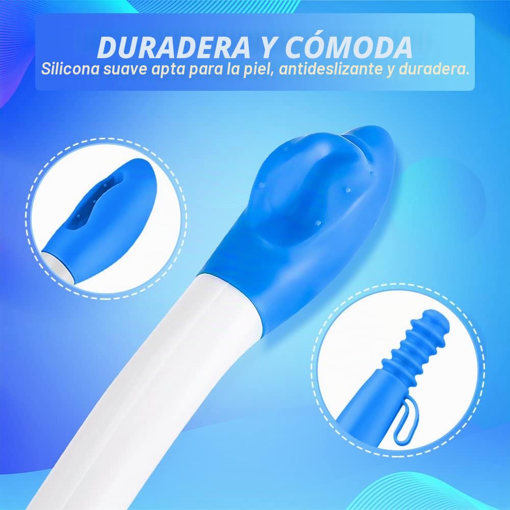 Herramientas de ayuda para inodoro, carpeta de largo alcance, Comfort Wipe Victop Bottom Wiper Ayudas de papel higiénico Buddy ayuda para asistencia de movimiento extiende alcance más de 15.7 pulgadas