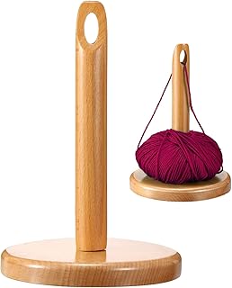 毛糸玉ホルダー,携帯用木製取り外し可能オーガナイザー穴付き - クロッシェ用の毛糸ホルダー | 編み物 縫製 手芸 刺繍 ステッチング テーブル 家庭用 屋外用 クリスマス用