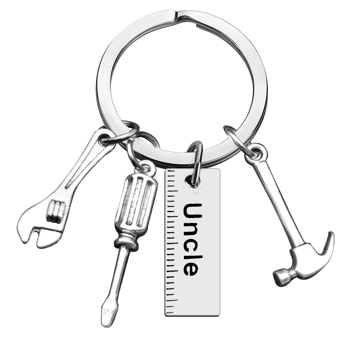 DabihuUncle Gift from Nephew Niece Uncle Keychain Uncle Announcement Gift Fathers Day Gift for Uncle Godfather Uncle-to-be New Uncle Uncle Appreciation Gift Birthday Christmas Keyring Gift for Uncle Brother