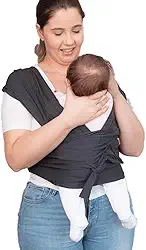 Wrap Sling de Bebê Carregador Canguru de Vestir Little Beni (CHUMBO, M)