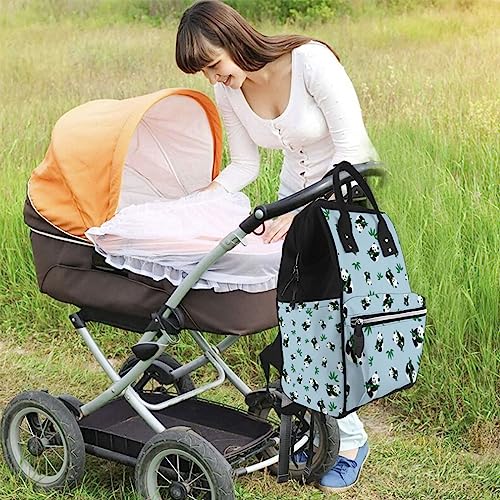 Sac à dos panda cool et multicolore avec grand compartiment ordinateur portable intégré - 6