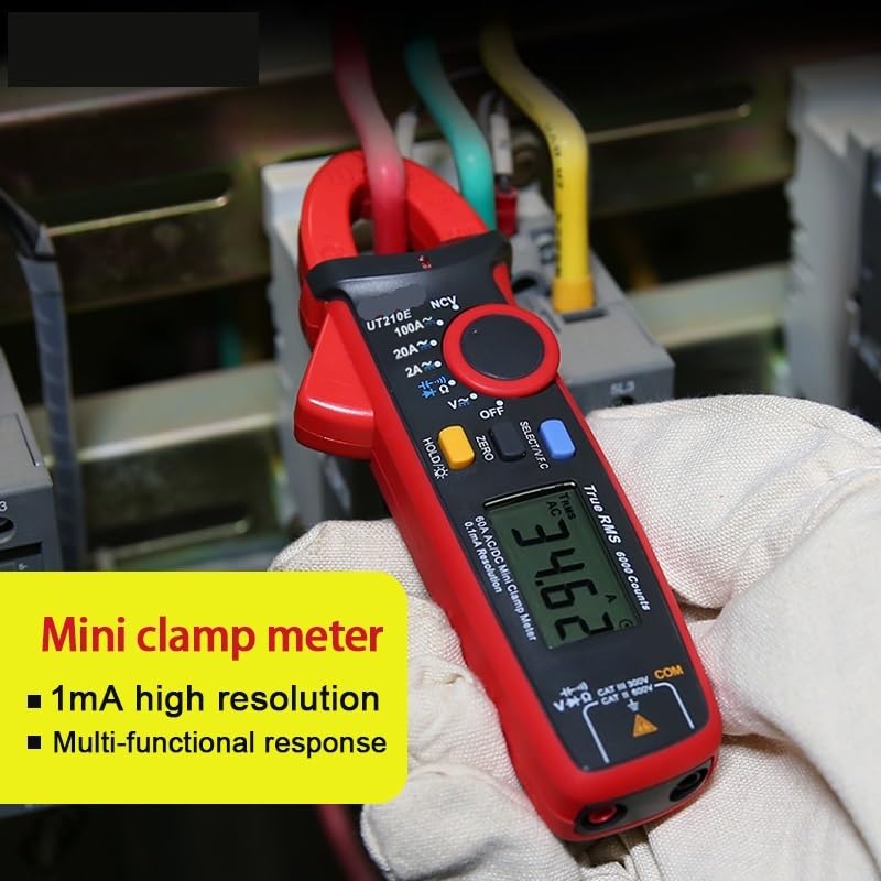 Mini miernik cęgowy UT210E cyfrowy True RMS AC/DC tester napięcia prądu VFC pojemność bezdotykowa