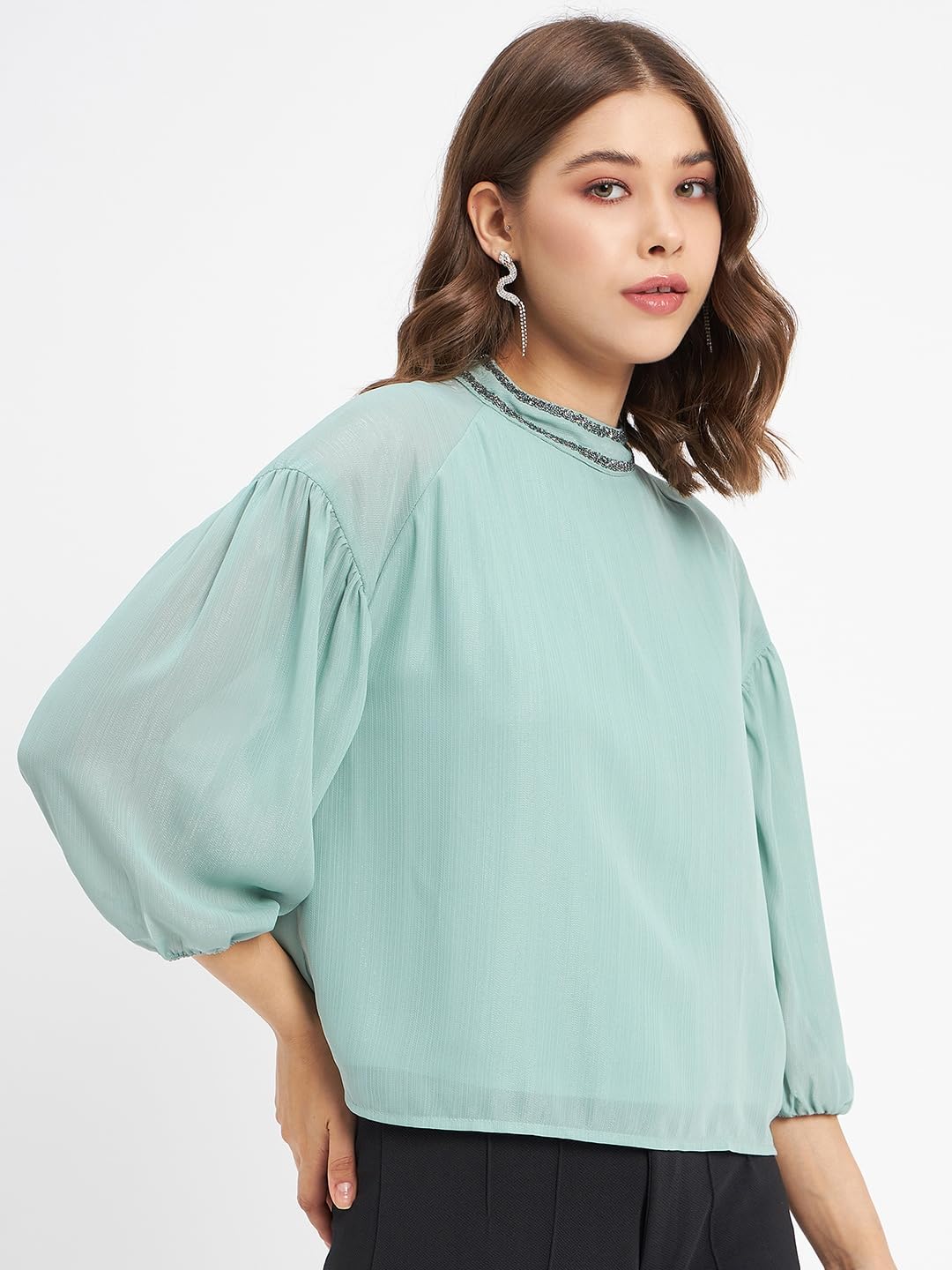 Madame Mint Regular Top for Women 2
