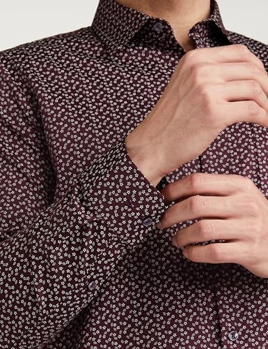 Image of Van Heusen Formal Printed Shirt for Men| Premium Cotton| Full Sleeves| Slim Fit |Breathable Fabric