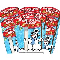 That's Amazing Make Your Own Snow - Instant Artificial Snow - Just Add Water and Watch It Erupt – Fake Snow Powder Great for Xmas Decorations, Santa Footprints & Sensory Play | Instant Snow- 10 Pack