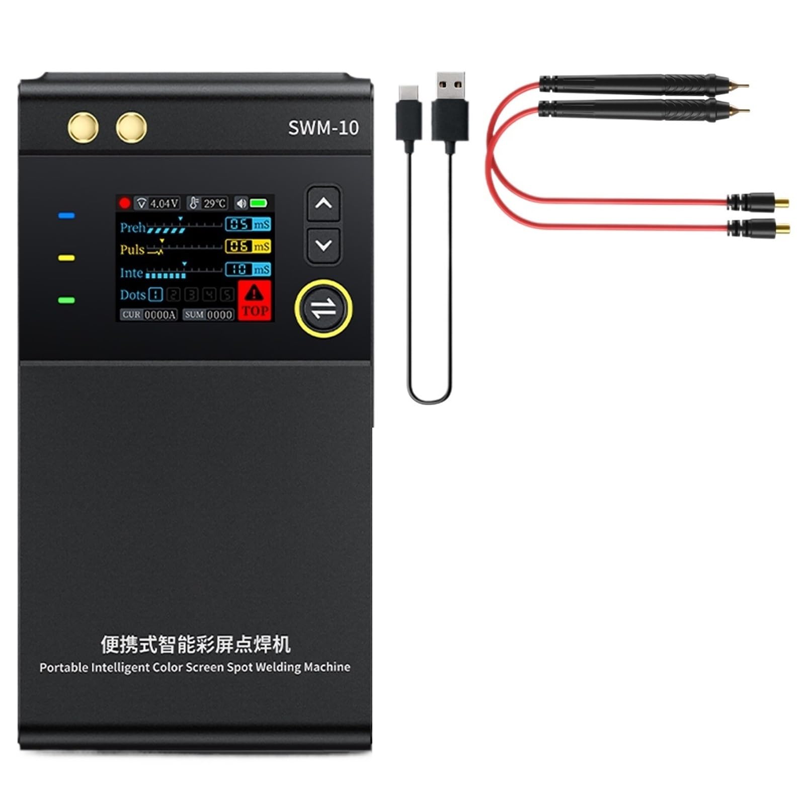 Imqmmdvn Swm-10 1Pcs Portable Battery Spot Welder Diy Mini Welding Machine 18650 Battery Pack Welding Tool 5000Mah Weldable 0.25Mm