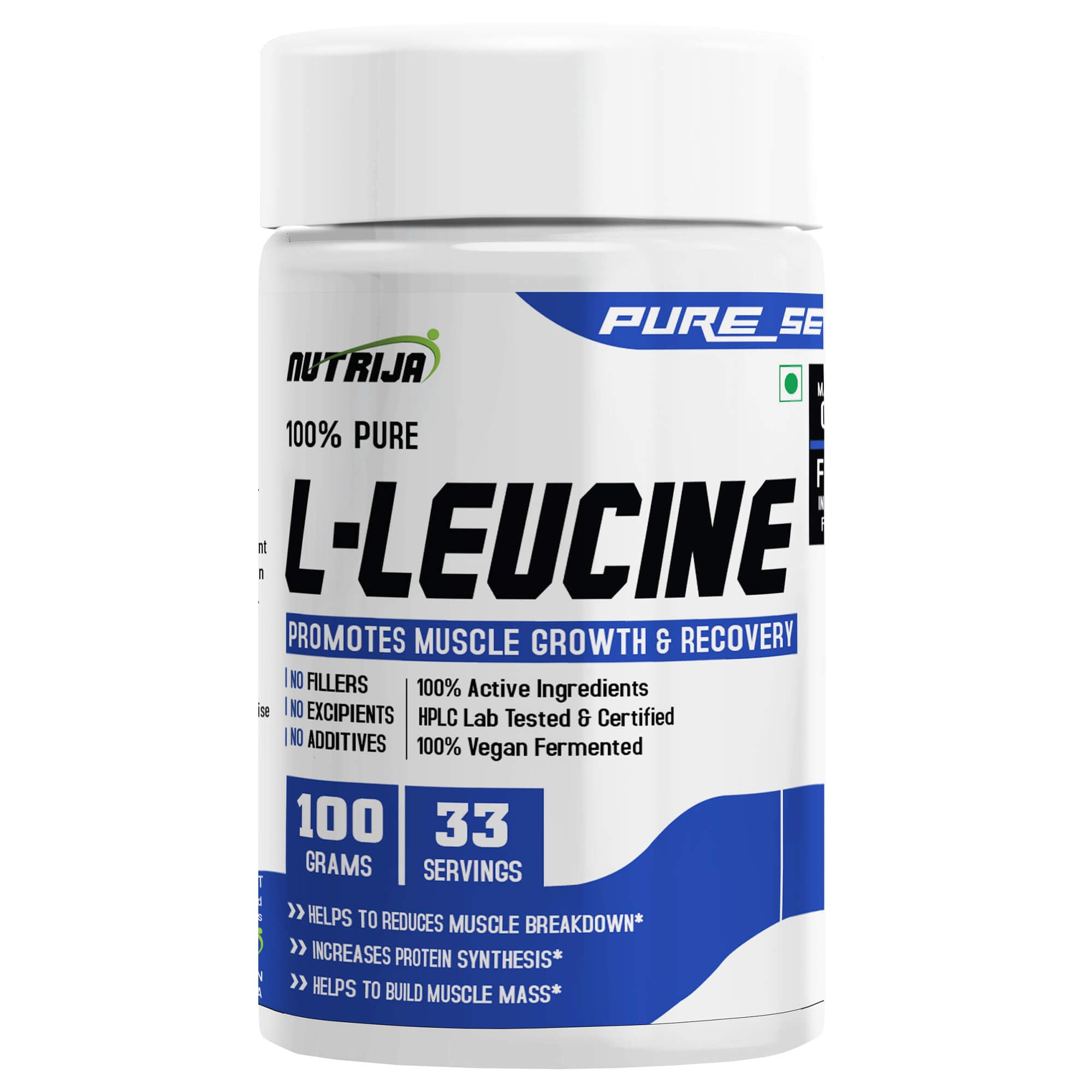 NutriJa L-Leucine - (100 grams) 100% Pure & USP Grade- Intra Workout Supplement Powder| for Muscle Recovery And Building Lean Muscles-image-4