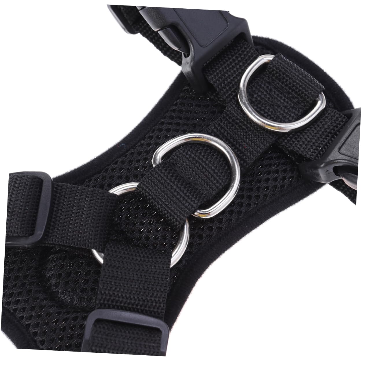 Didiseaon 3pezzi Pettorina Regolabile Per Cani Rete Traspirante Xs Per Cuccioli Design Senza Strozzature Cintura Comoda Colore Nero