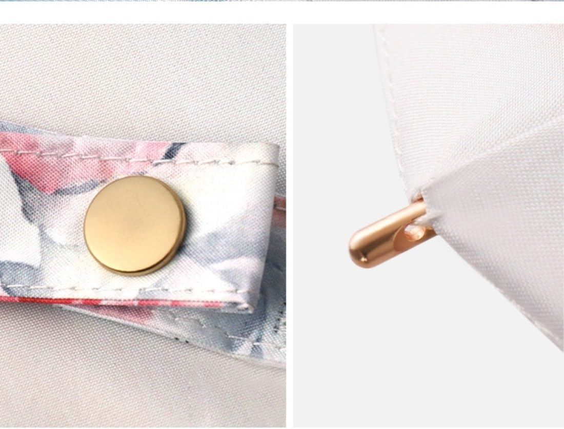 Portable Umbrella for Travel Vinyl Rain and Sunshine Dual-use Sunscreen Umbrella Travel Umbrella Umbrella Outdoor(C)