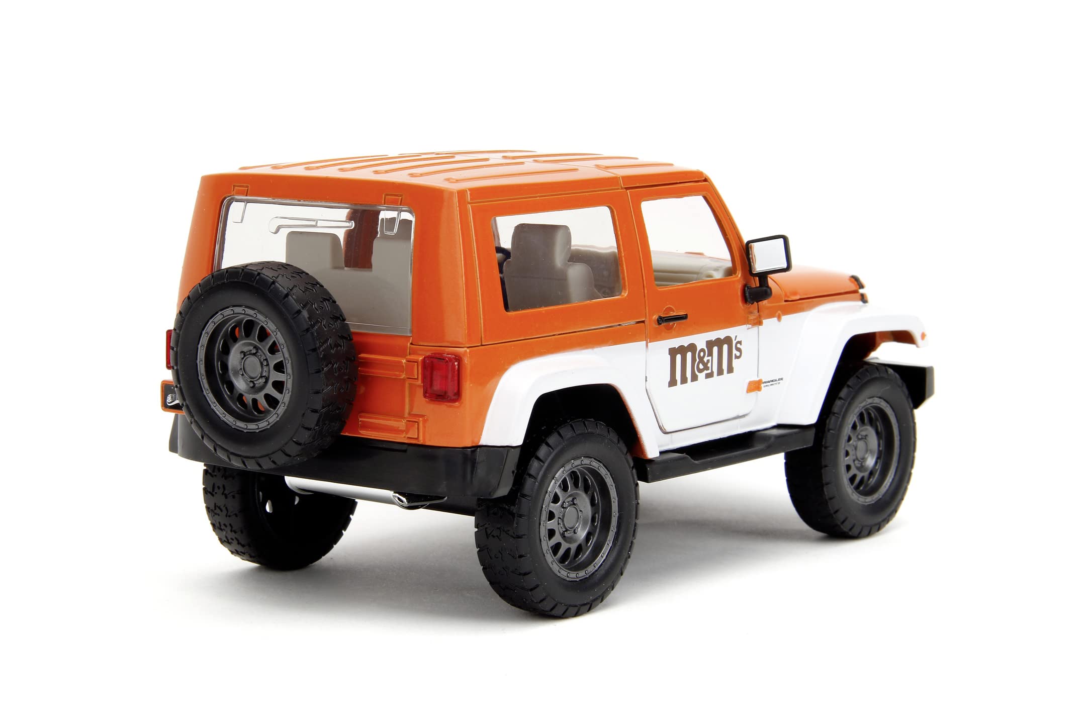 Jada Toys M&Ms Orange 2007 Jeep Wrangler 1:24 Fahrzeug und