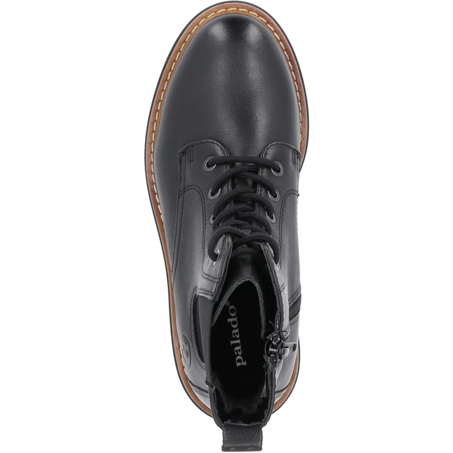 Palado Damen Stiefeletten Unije – elegante Boots aus Rindsleder - leicht gefütterte Stiefel - modische Schnürstiefel