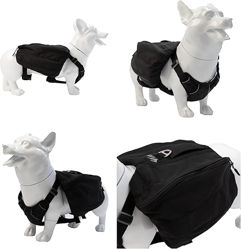 Miniatura 7 de Lovelonglong Mochila multifuncional para perros para senderismo, mochila multifuncional para el día del perro, bolsa de viaje con cremallera,