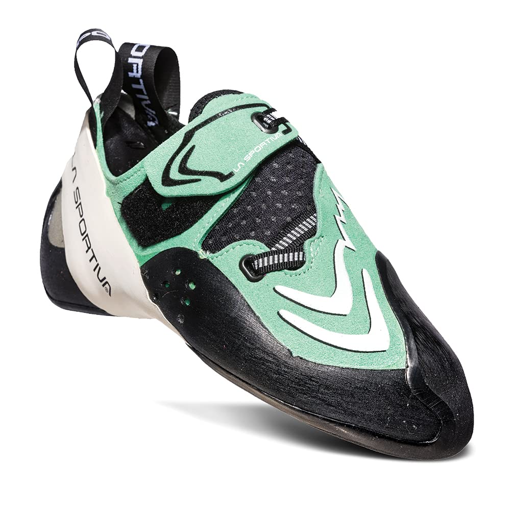 La Sportiva Women's Futura Rock Climbing Shoes, Jade Green/White, 3