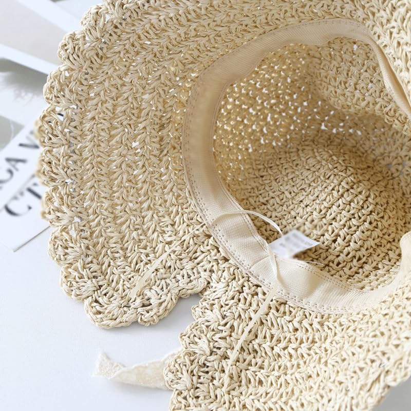 Rural Straw Hat Vacation Travel Sun Protection Outdoor Photo Taking Beach