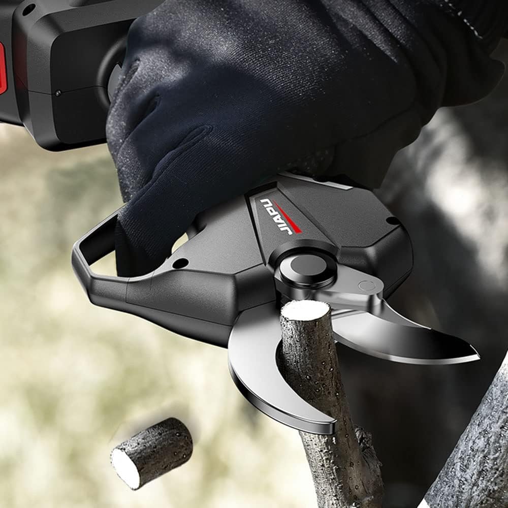 GeRRiT Electric Pruning Shears Cordless Tree Secateurs 2 Inch Branch Cutter 2pcs Battery Powered 1-2h Fast Charging SK5 Blades for Hedge Orchard Band Extension Rod