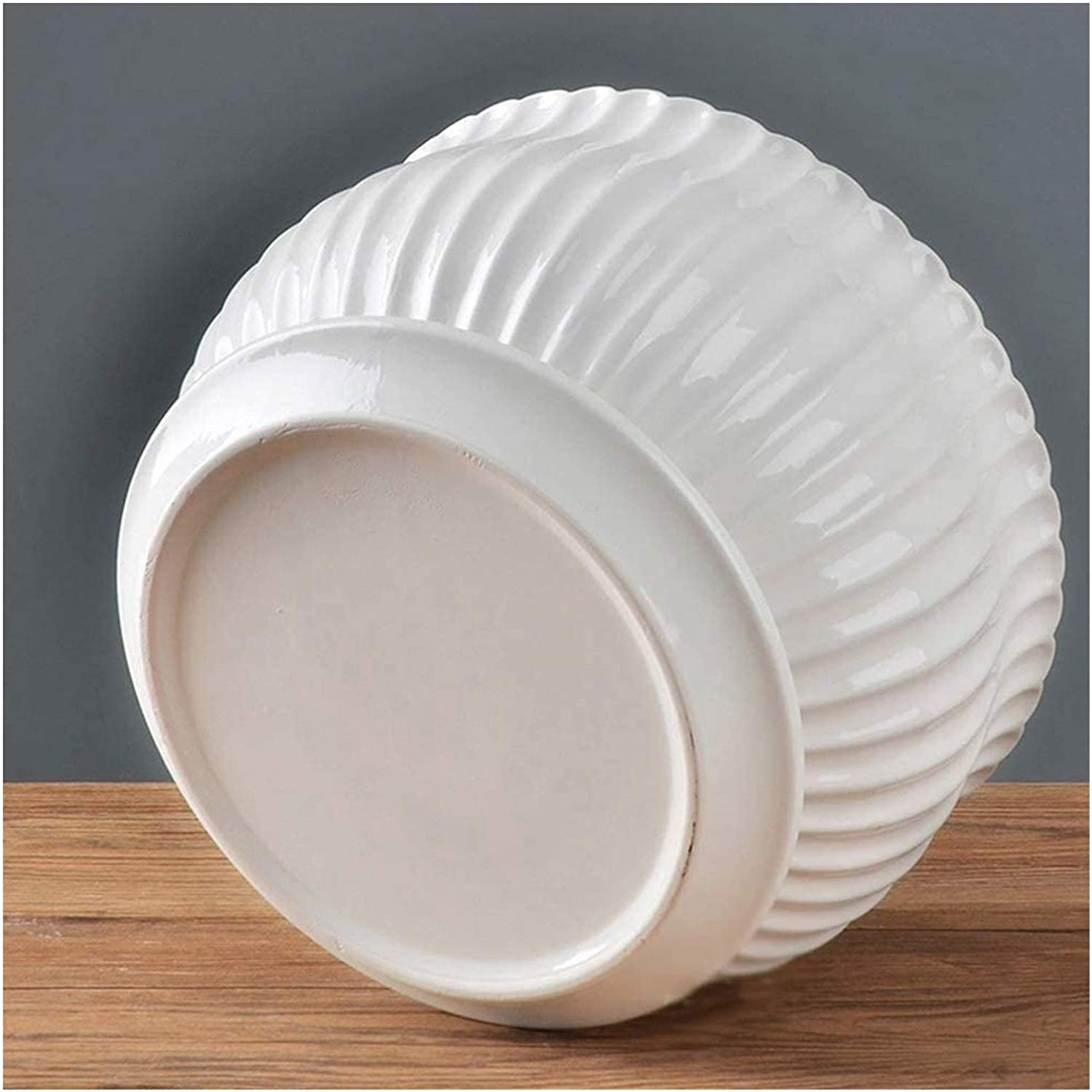 doniczki pojemniki na rośliny bardzo duże białe szerokie usta ceramiczna doniczka na kwiaty nowoczesny okrągły balkon zielona doniczka doniczki doniczkowe ceramiczne białe doniczki ze spodkami