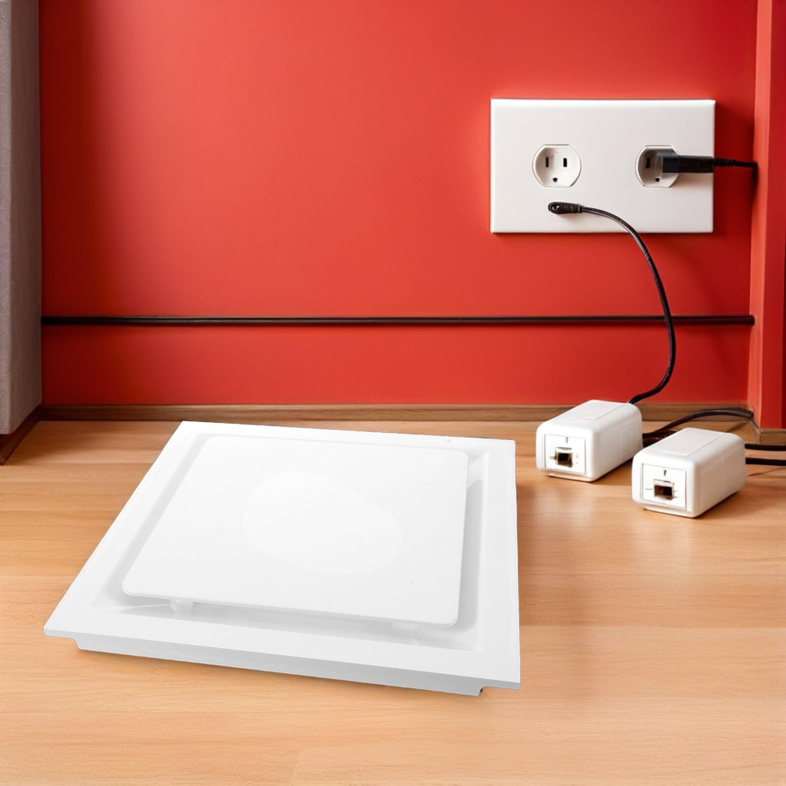 Griglia di Ventilazione Aria Condizionata da Soffitto Regolabile Bianca | Abs, Installazione a Soffitto Salvaspazio, Direzione Flusso Regolabile per Soggiorno e Camera da Letto, Festa Estiva